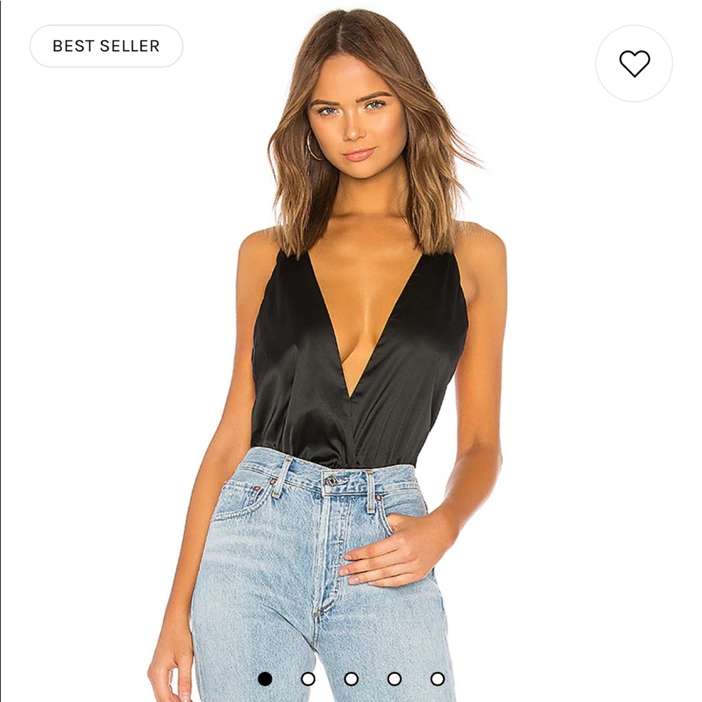 Superdown Sage Bodysuit in Black